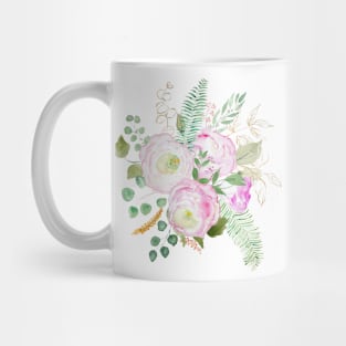 pink eustoma flowers arrangement Mug